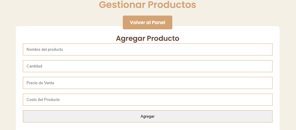 Formulario para Añadir Nuevo Producto