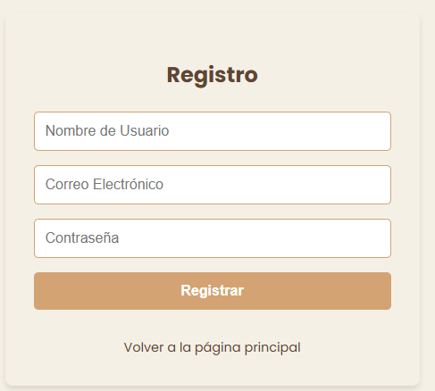 Formulario de Registro de Usuario